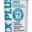 2 x Dap 18128 Alex Plus Acrylic Latex Caulk Plus Silicone 5.5-Ounce