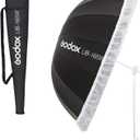 Godox UB-165W 65in 165cm Parabolic Inner White Reflec Umbrella Studio Light Umbrella with Diffuser Cover Cloth(UB-165W)