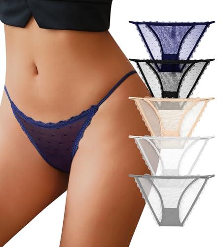 J-pone Lace Underwear for Women Sexy Seamless String High Cut Stretch Breathable Low Rise Hipster Cheeky Bikini Panties Multipack- Size S 2 Pieces J-pone Lace Underwear for Women Sexy Seamless String High Cut Stretch Breathable Low Rise Hipster Cheeky Bikini Panties Multipack- Size S 2 Pieces