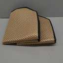 Auto Newer Breathable Universal Four Seasons Car Seat Covers, Luxury Car Seat Cushion Protectors for Front Seat Bottoms, Compatible with 95% Vehicles Fit for Cars Truck SUV (Gold Beige, 2PCS)