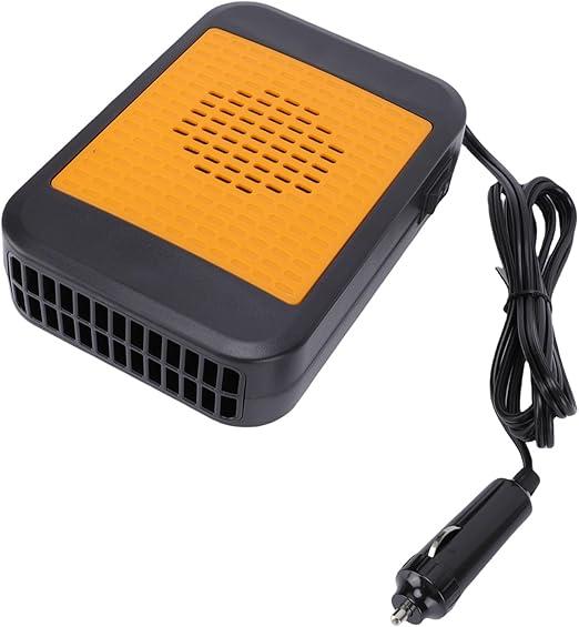 Generic Car Heater, 12V 200W Portable Defroster and Defogger for Windshield with 360 Degree Rotation, Dual Airflow Settings, 150cm Power Cord, for Cars, SUVs, Trucks, RVs