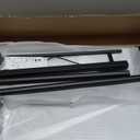 Small Standing Desk Adjustable Height, Mobile Stand Up Desk with Wheels, 32 Inch Portable Rolling Desks for Walking Pad Treadmill Black