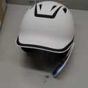 Champro HX Legend Plus Batting Helmet (Medium, White, Black)