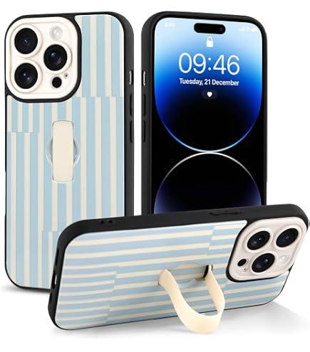 ENCASED Finger Loop Case Designed for iPhone 14 PRO Case with Hand Strap Phone Holder for Girls and Kids, Cute Design Aesthetic 