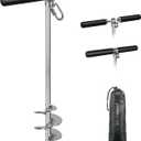 SELEWARE Sand Anchor for Boats, Screw in Boat Anchor for Shallow Water, Jet Ski Anchor, Stainless Steel Boat Beach Anchor for Securing Pontoon Boats, Jet Skis, Kayaks on Beaches and Sandbars, 26"