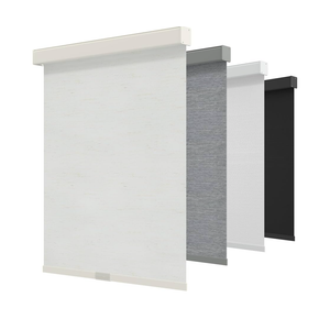 GENIMO 100% Blackout Roller Window Shades, Window Blinds Cordless with Thermal Insulated, UV Protection Fabric, Mini French Door Blinds for Home, Bedroom, Office, Linen Beige, 72" W X 72" H
