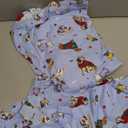 GLOBAL Women's Flannel Pajamas Set 100% Cotton PJs for Women Long Sleeve Button Drawstring Waist Warm Loungewear Sleepwear, Large