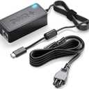 USB-C Power Adapter for Portable Monitor: Lepow InnoView KYY ViewSonic Arzopa QQH Newsoul SideTrak ZSCMALLS ASUS ZenScreen Gaming Computer Display Type-C Charger Extra Long Cord (UL Safety Certified)