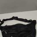 Micmores Crossbody Bags for Women Men Corduroy Fanny Pack Oversize Shoulder Purse Cute Belt Bum Sling Bag for Travel Running (Black)