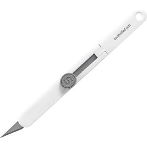 SINGER 3-in-1 Retractable Craft Knife with #11 Blade for Precision Cutting with Blade Storage Compartment
