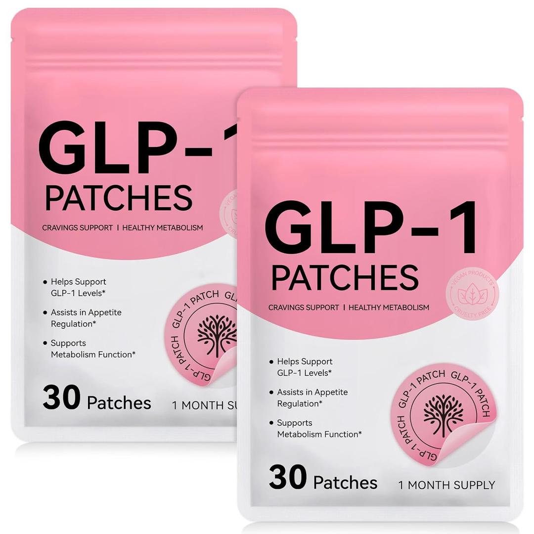 2 x FANSHI 2 PCS Glp-1 Patches for Women and Men Gentle Patch with Natural Ingredients, 30 Count