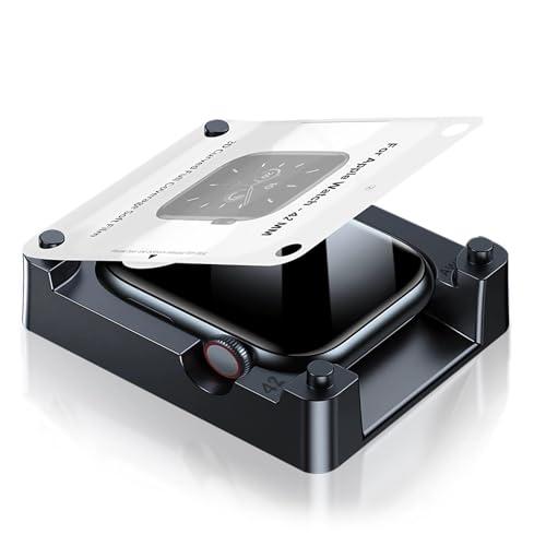 Smiling 6 Pack Screen Protector Compatible with Apple Watch Series 11 (2025)/Series 10 42mm and Easy Installation kit, Self-Healing Anti-Scratch TPU Screen Protector, Bubble Free, Touch Sensitive