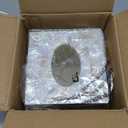 Milano Tissue Box Cover Square  Decorative Tissue Holder for Bathroom - Beautiful Natural Mother of Pearl Capiz Shells Tissue Box Holder - Cube Tissue Box Cover with Durable Bottom Slider