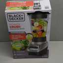 BLACK+DECKER PowerCrush Multi-Function Blender with 6-Cup Glass Jar, 4 Speed Settings, Silver