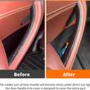 3PCS Door Handles Protective Covers for BMW X3 F25 2011-2017, X4 F26 2014-2018 Left and Right Side Car Interior Door Pull Handle Decorate Covers (3PCS Door Handle Carbon Fiber)