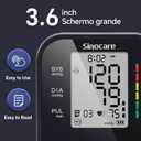 Sinocare Blood Pressure Monitor, Upper Arm Blood Pressure Monitors for Home Use, Adjustable Arm Cuff 8.6"-16.5", One-Button Operation, Dual User, Accurate & Practical (Black)