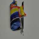 Airplane Kite for Kids and Adults, Easy to Fly with Durable Fiberglass Frame, Outdoor Fun Sports Plane Kite with Handle and Line Good Flying (Fighter Plane-Blue)