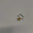 6 Pack Drawer Knobs Diamond Shaped Crystal Glass 30mm Cabinet Knobs Pull Handles (30 mm, 6 Pack, Gold)