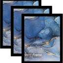 9x11 Picture Frame Set of 3, Black Frame for 9 x 11 Inch Picture Poster Photo, Light Weight and High Transparent 9 by 11 Frame for Wall - 3 Pack/Black/9"x11"