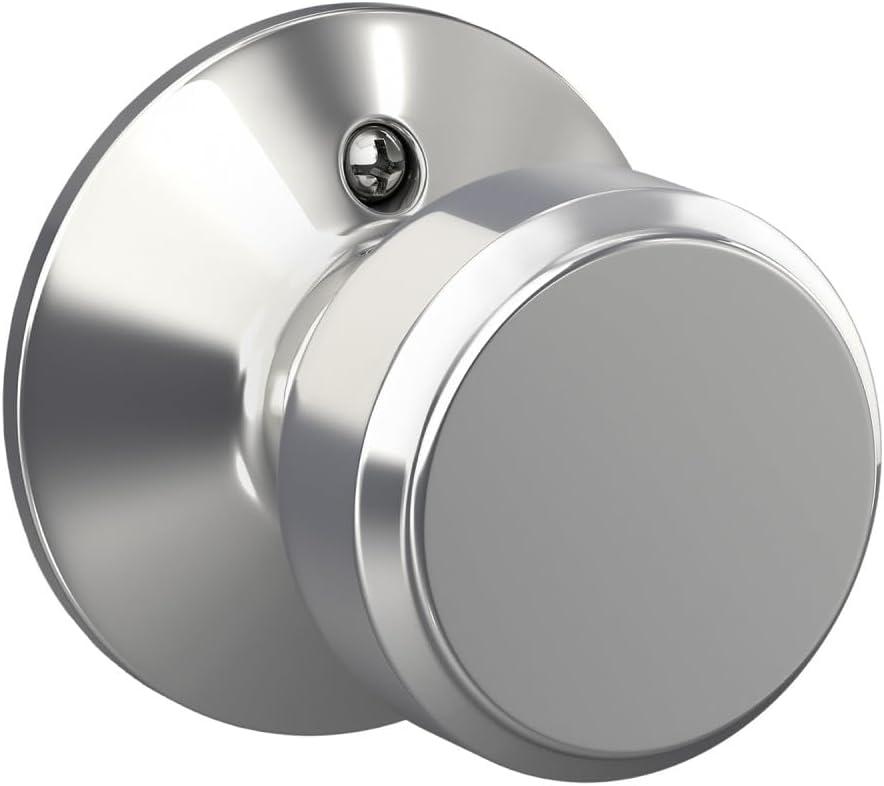 Bowery Knob Non-Turning Lock, Bright Chrome (F170 BWE 625)