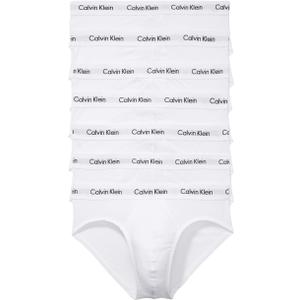 Calvin Klein Men's Cotton Stretch 7-pack Hip Brief (White)