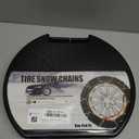 Snow-Chains Easy Install Tire-Chains, One-Pull Fit Design Tire Snow Chains for Passenger Cars, Sedan, SUVs, Emergency Winter Tire Traction Car Tires 215 225 235 245 255 275 - Set of 2 (KN130)