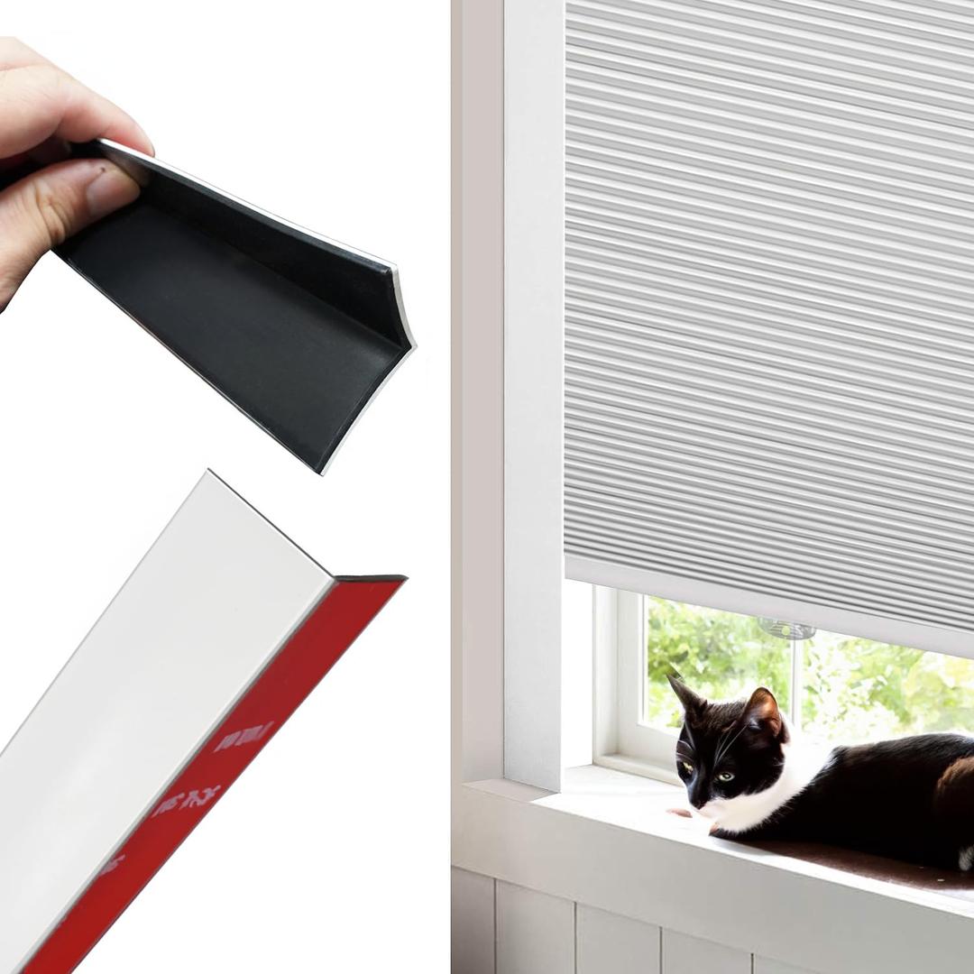 100% Flexible Blackout Light Blocking Strips for Blinds & Shades 60" (60" 2 pcs)