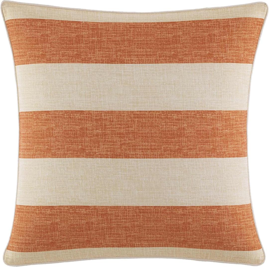 Tommy Bahama - Throw Pillow, Cotton Bedding with Envelope Closure, Home Decor for Bed or Couch (Palmiers Orange, 18" x 18")
