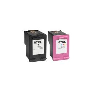 myCartridge 67XL HP Printer Ink Replacement 2 PCS