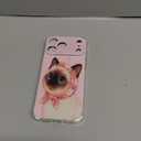 Adorable Pink Case for iPhone 17 Pro Max,Sweet Looking Siamese Cat,Trendy Cool Soft TPU Bumper Cover for iPhone 17 Pro Max