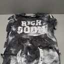 WDIRARA Boy's Letter Graphic 2 Piece Outfits Short Sleeve Tie Dye Shorts Set Tracksuit, 11Y