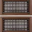 8" x 16" Automatic Foundation Vent for Ventilating Crawl Space Replacement Auto Air Vent, Brown, 2 Pack