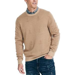 Nautica Men's Sustainably Crafted Printed Crewneck Sweater, S