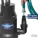 Superior Pump 91359 1/3 HP Utility Pump-Oil Free Design, Black