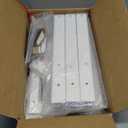 Shower Foot Rest 15in, HDPE Waterproof Shower Stool for Inside Shower, Corner Shower Stool for Shaving Legs with Storage Shelf for Small Space, Shower Step Stool, Plastic Corner Shower Bench, White