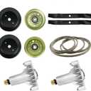 42" Deck Rebuild Kit for Husqvarna Craftsman LT1000 LT2000 with 2 Spindles 130794 532130794, 2 Blades 134149, Idler Pulley 131494, 95 1/2'' Belt 144959, Deck Rebuild Kit Fits for 134149 144959