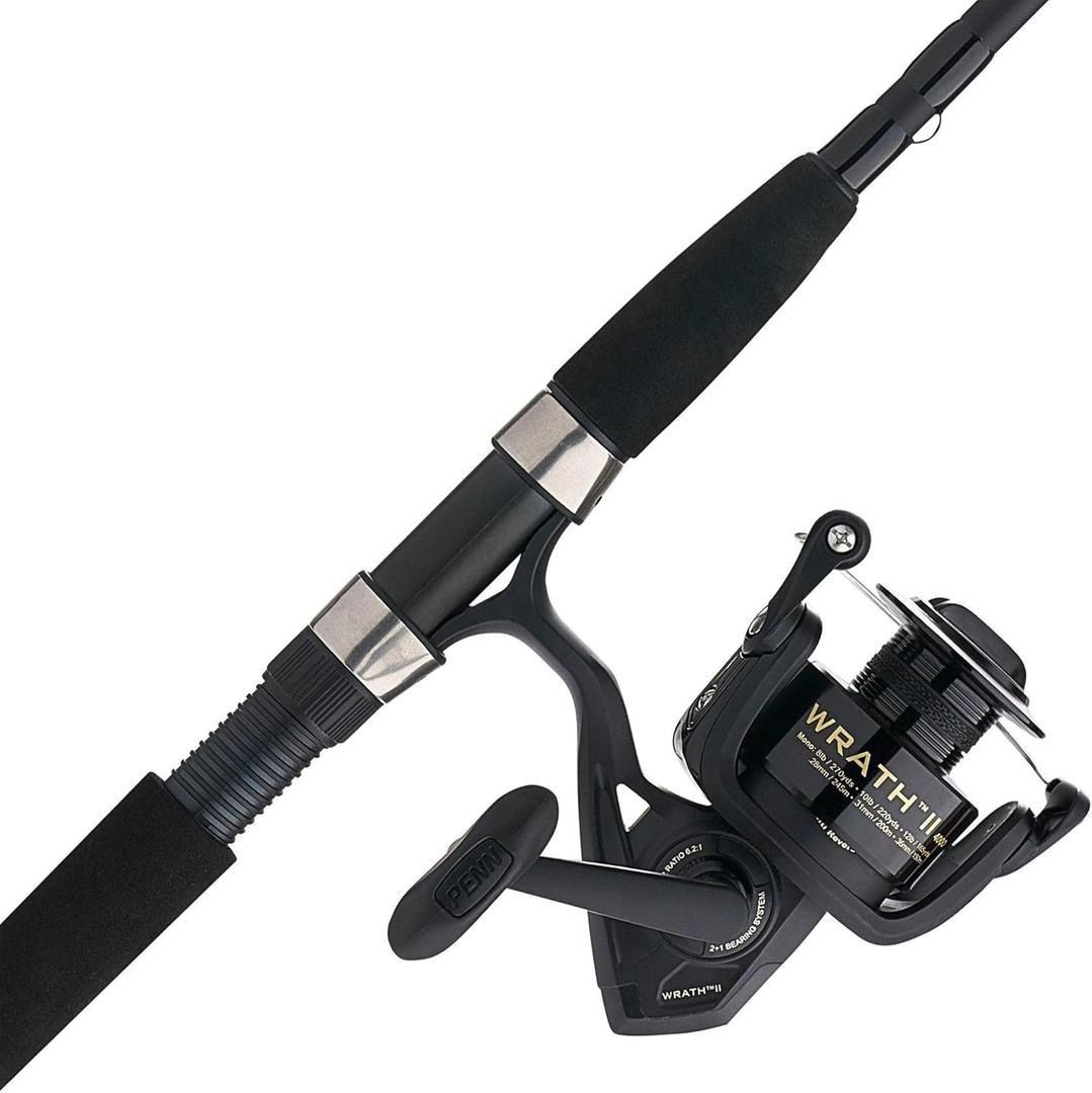 Penn Wrath II Spinning Reel and Fishing Rod Combo, 4000 Size Reel - 7' - Medium - 2pc
