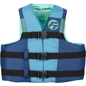 Full Throttle U.S. Coast Guard and Transport Canada Approved Adult Nylon Life Vest for Adults 90 Pounds and Over 4XL