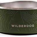 Widlerdog Stainless Steel Dog Bowl with Extra Durable Kitchen-Grade BPA-Free Stainless Steel with Non-Slip Rubber Ringed Bottom 32 oz