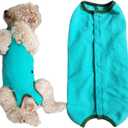 Dogs Recovery Suit Post Surgery Shirt for Puppy, Wound Protective Clothes for Little Animals(Blue-xs)