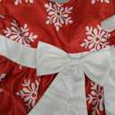 Tueenhuge Toddler Baby Girls Christmas Dress Snowflake Print Wedding Formal Birthday Party Dresses with Bowknot Belt (5T, Red)