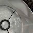 Arc Floor Lamp for Living Room, Stylish Rattan Boho Floor Lamp with 3 Color Temperature Dimmable LED Bulb, Farmhouse Tall Lamp, Arched Standing Lamp for Office Bedroom Living Room Corner (Black)