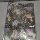 6 x RiukRaiu Dinosaur Christmas Wrapping Paper for Kids Adults - Green Xmas Gift Wrap Santa Hat T-Rex Trees Candy Canes Colorful Flags Stars Snowflakes for Holiday Party - 4 Jumbo Sheets, 40 x 28 Inches Each