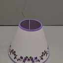 Butterfly Flower Table Lamp, LED Light Source(Includes Bulb), Vintage Desk Lamp, Home Decor, Purple Morning Glory Side Table Lamp, Pressed Floral Bedside Lamp for Nightstand. (1)
