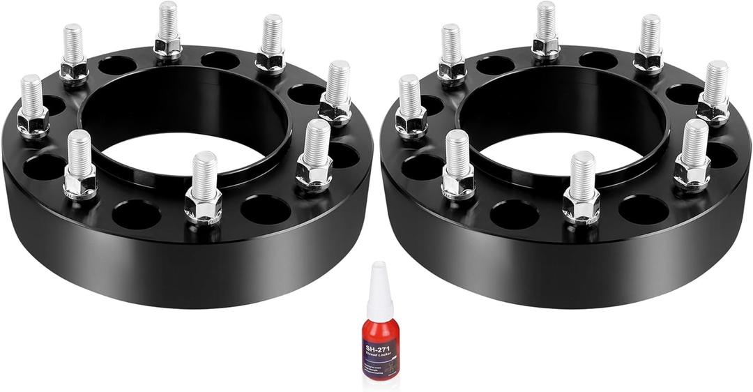 YIZBAP 2PCS 8x200 Hubcentric Wheel Spacers, 2 inch 8x200mm Wheel Spacers 142mm Hub Bore M14x1.5 Thread Pitch for Front Wheels 2005-2025 F350 Super Duty DRW,2019-2023 Ram 3500 Duallly DRW YIZBAP 2PCS 8x200 Hubcentric Wheel Spacers, 2 inch 8x200mm Wheel Spacers 142mm Hub Bore M14x1.5 Thread Pitch for Front Wheels 2005-2025 F350 Super Duty DRW,2019-2023 Ram 3500 Duallly DRW