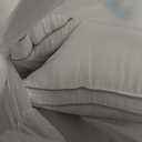 Pillows King Size Set of 2, Gusseted Bed Pillows for Sleeping 2 Pack, Luxury Hotel Quality, Supportive King Pillow with Soft Down Alternative for Back Stomach Side Sleepers,Machine Washable (Grey)