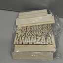 Cinrobiye 24 Set Kwanzaa Craft Kit Bulk DIY Kinara Candles Arts and Crafts with Stickers Happy Kwanzaa Hanging Ornament Gifts for Home School Art Project Activity African Heritage Holiday Party Favors