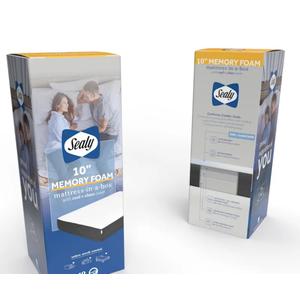 Sealy 10" King Size Memory Foam Mattress In A Box