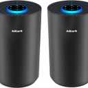 2 Pack Air Purifiers for Home Bedroom, ADTARK Air Cleaner with H14 True HEPA 3-in-1 Filter, Sleep Mode & Aroma Function, 3 Light Modes, Room Air Purifier with 3 Timer for Office, Dorm, Hotel (Black)