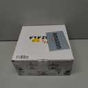 AMZASA UL Listed Black Industrial 4 Light Lantern Chandelier Ceiling Light Fixtures Farmhouse Metal Cage Rustic Geometric Pendant Light for Kitchen Island Entryway Dining Room Stairs and Hallway